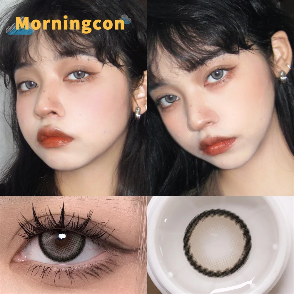 Цветные контактные линзы MORNINGCON Jin Li Mi для коррекции миопии и макияжа глаз