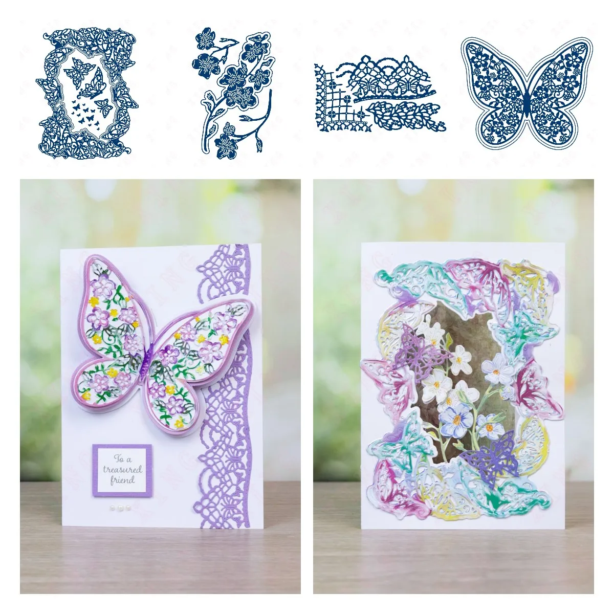 

2022 Arrival New Metal Cutting Dies Scrapbook Diary Decoration Embossing Templates Diy Handmade Butterfly Bliss Collection Molds