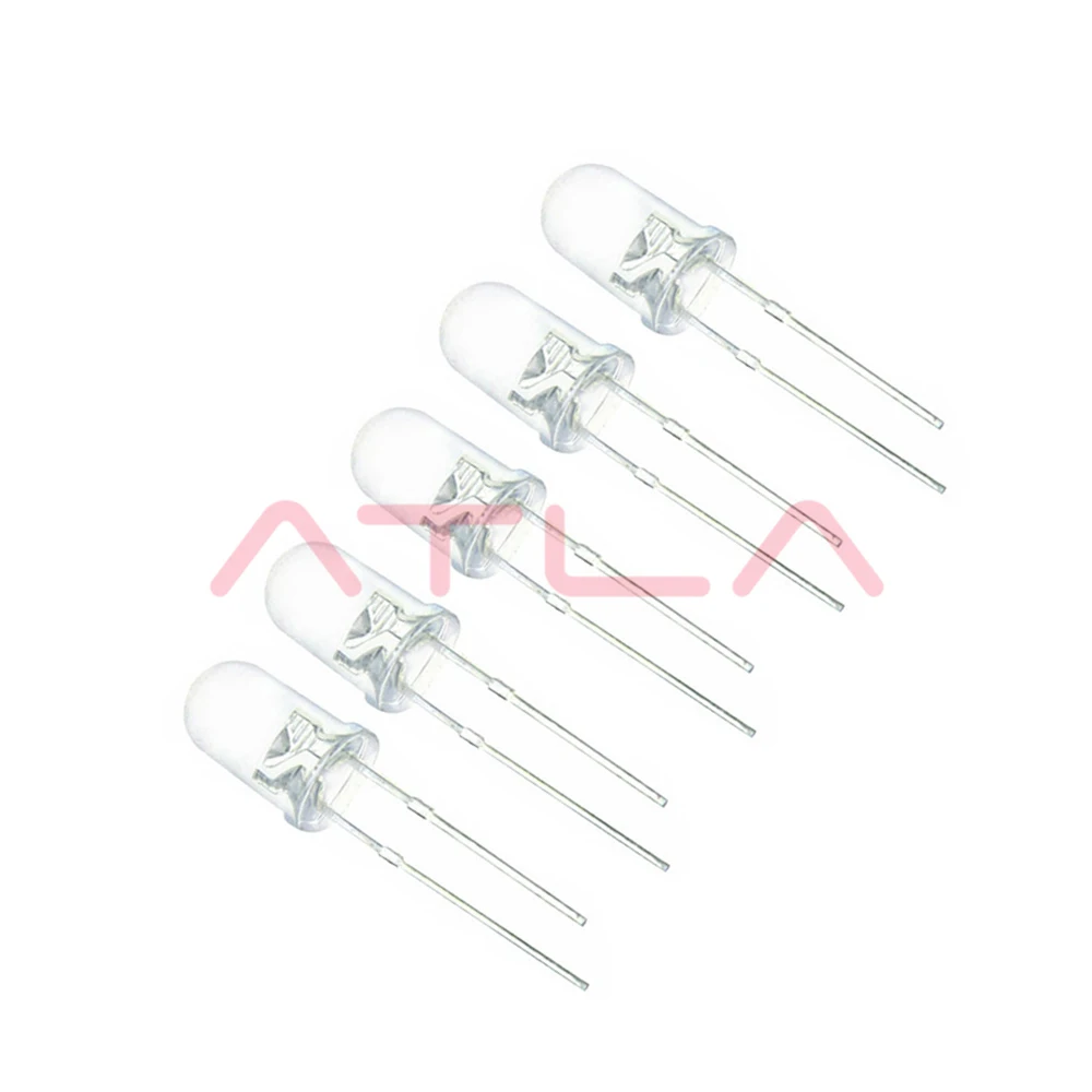 100 шт./лот 5 цветов F5 мм круглый светодиодный набор в ассортименте Ультраяркий