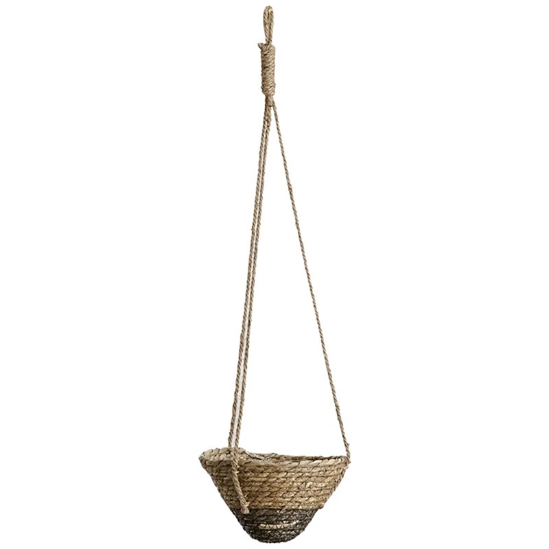 

Rattan Flower Pot Handheld Hanging Rattan Flower Pot Flower Basket Storage Basket Plant Flower Pots Woven
