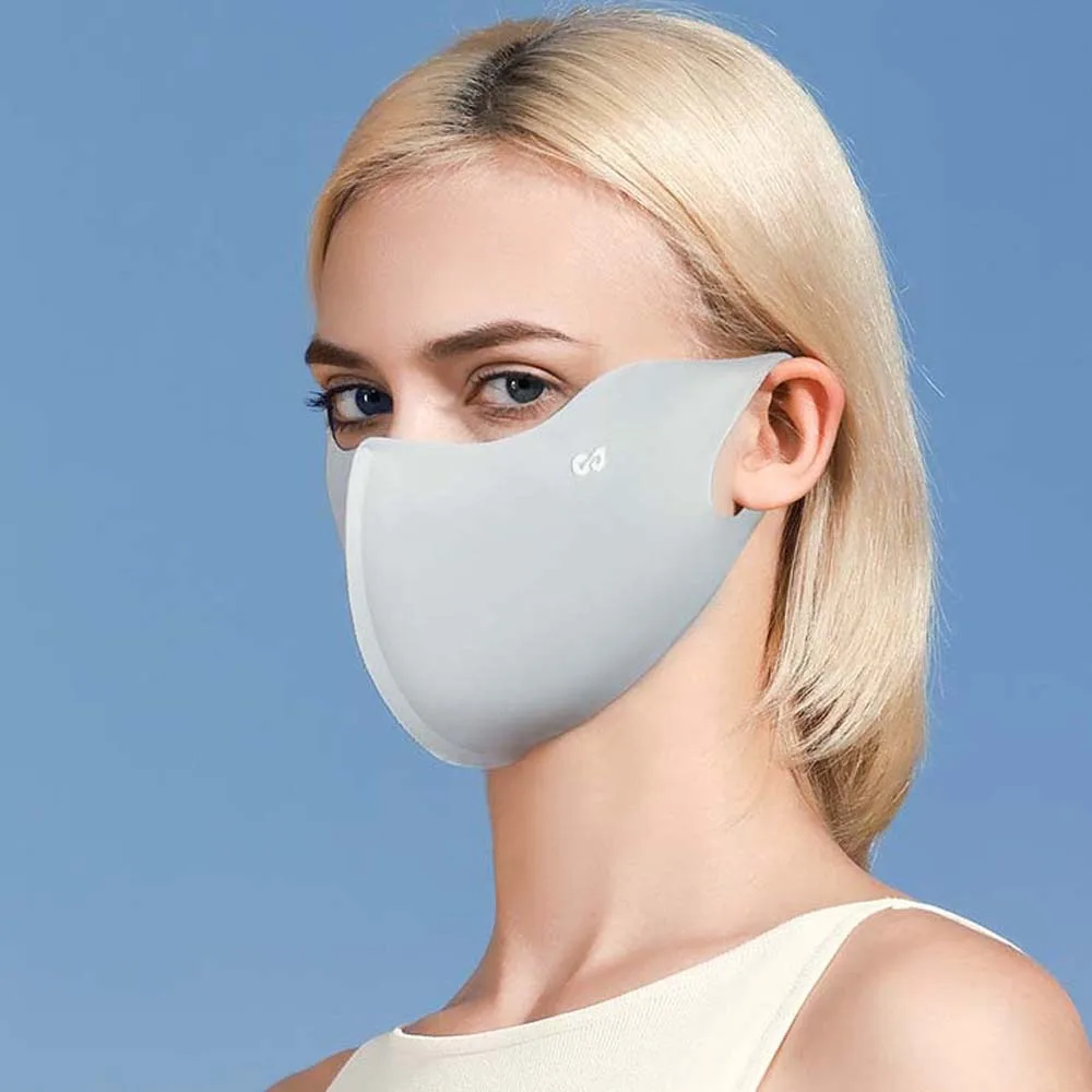 Защита от ультрафиолета Маска из ледяного шелка Регулируемая анти-УФ-защита для