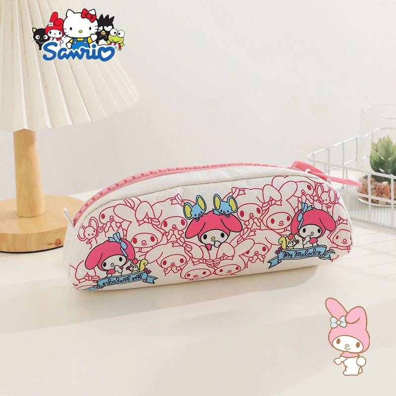 

Kawaii Sanrio My Melody Pencil Case Anime Travel School Supplies Student Large Capacity Stationery Storage Bag Pen Pouch Toys