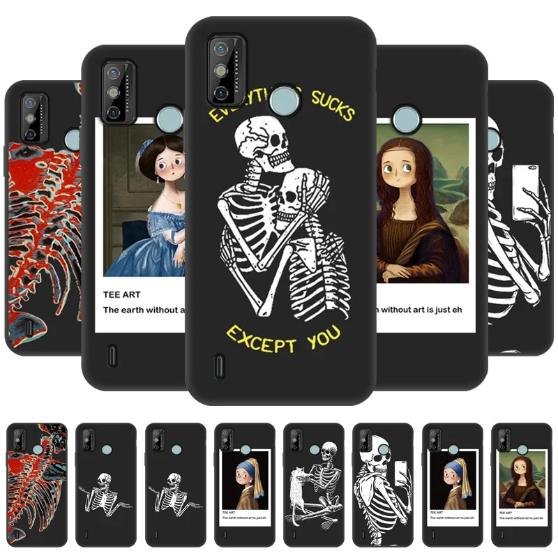 

Art Portrait Funda For Tenco Spark 7P Case Soft Silicon Spark 7 6 KE5 GO KE7 2020 5 Air Pro Camon 15 12 Pova 2 Case Cover Bumper