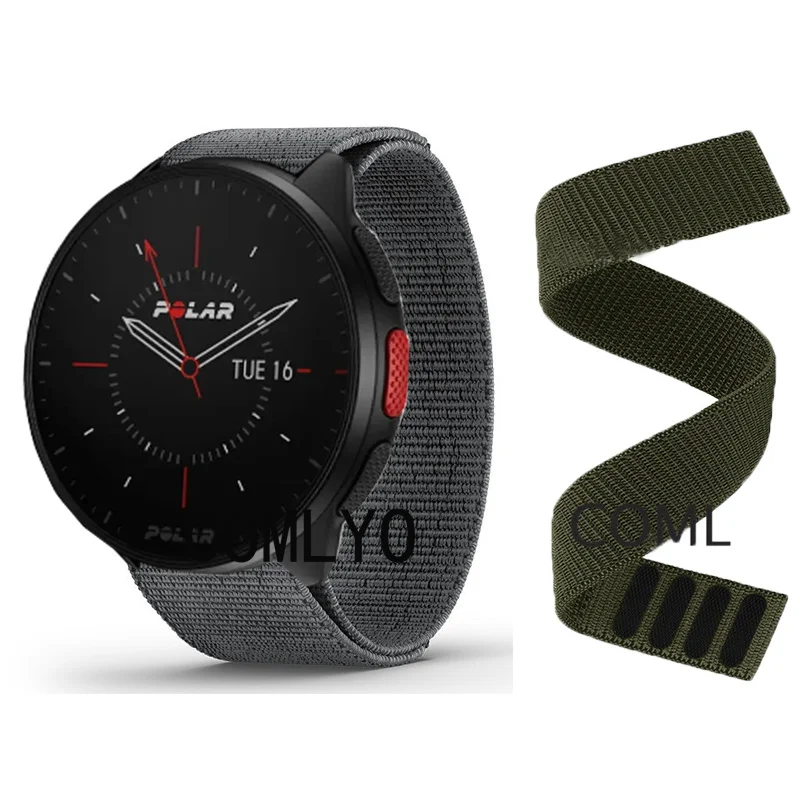 

NEW Watchband For Polar ignite 3 Pacer Strap Nylon Watch Band Hook&Look Soft Belt