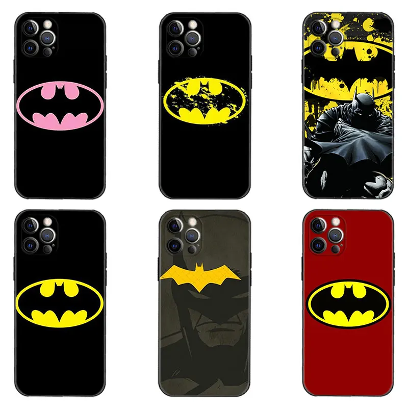 

for iPhone 13 pro max Case 11pro 12pro 11promax 12promax X XR Funda xsmax 8 7 6 6s plus Cover 5 5s SE Coque DC-Batman Logo