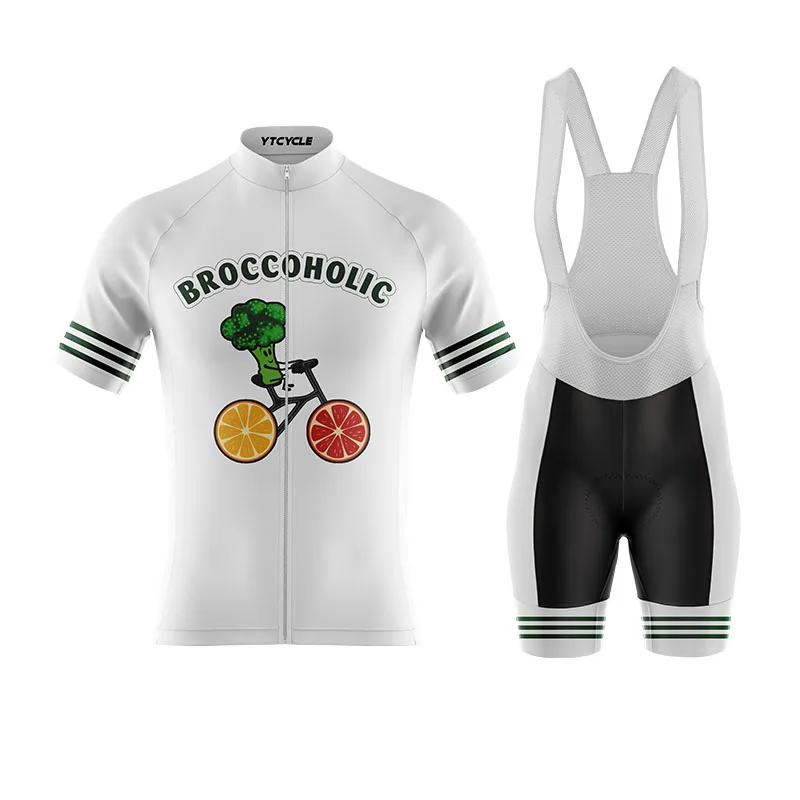 

YTCYCLE Summer Short Sleeve Breathable Cycling Jersey Sets Broccoholic Men's MTB Bike Clothes Maillot Ropa Ciclismo Uniform Suit