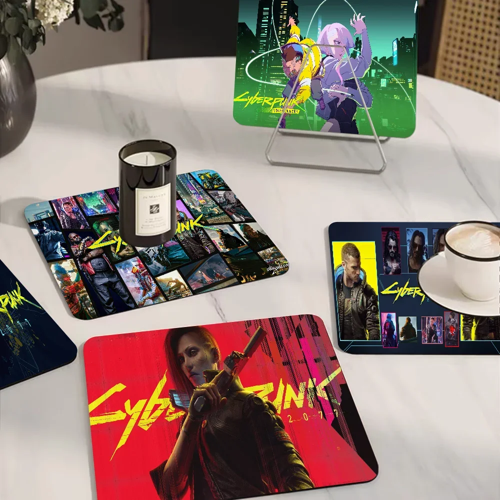 Киберпанк-E-Edgerunners Аниме-фигурка Кухонный Коврик Нескользящий Для Сушки Посуды