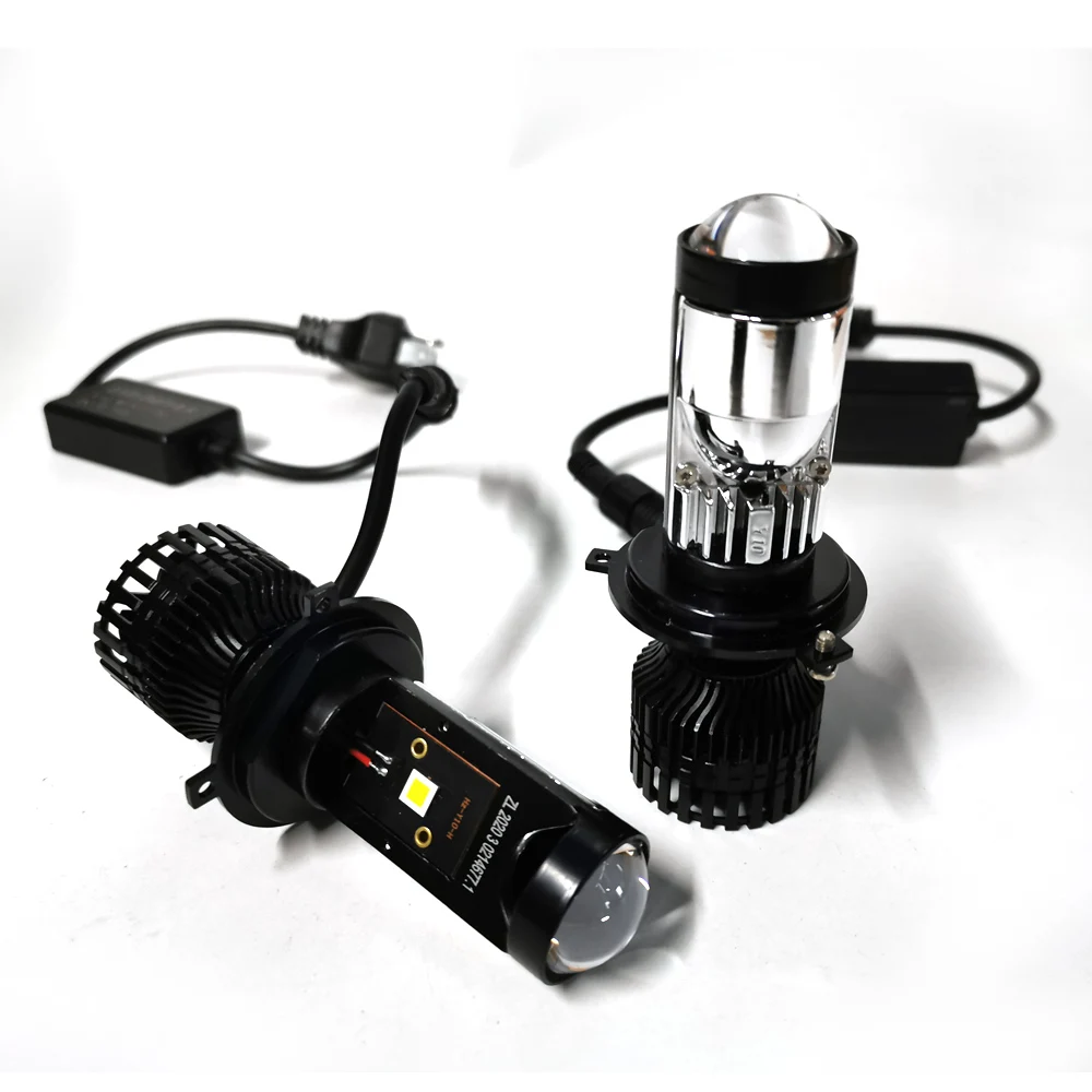 

2 шт., Автомобильные светодиодные лампы Canbus 6000K лм H7 H4