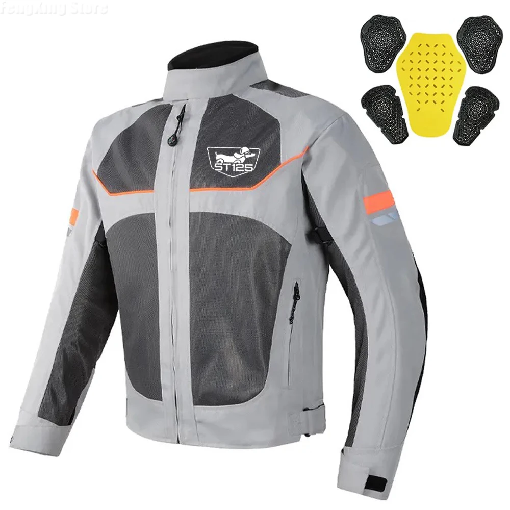 

For HONDA DAX125 ST125 Summer breathable mesh motorcycle jacket protective gear