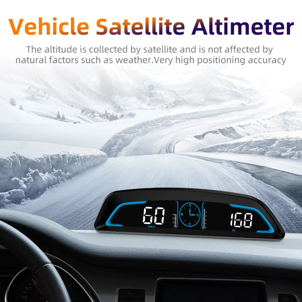 

G2 G3 Car HUD GPS Auto Digital Speedometer Head Up Display Smart Alarm Reminder Meter Car Electronics Accessories For All Cars