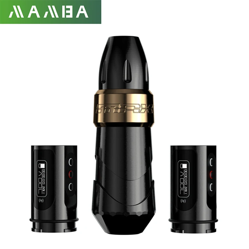 MAMBA FK MAX Tattoo Machine Cartridge Pen Wireless Battery Pen Machine Gun With Two Rechargeable Batteries For Tattoo Artists