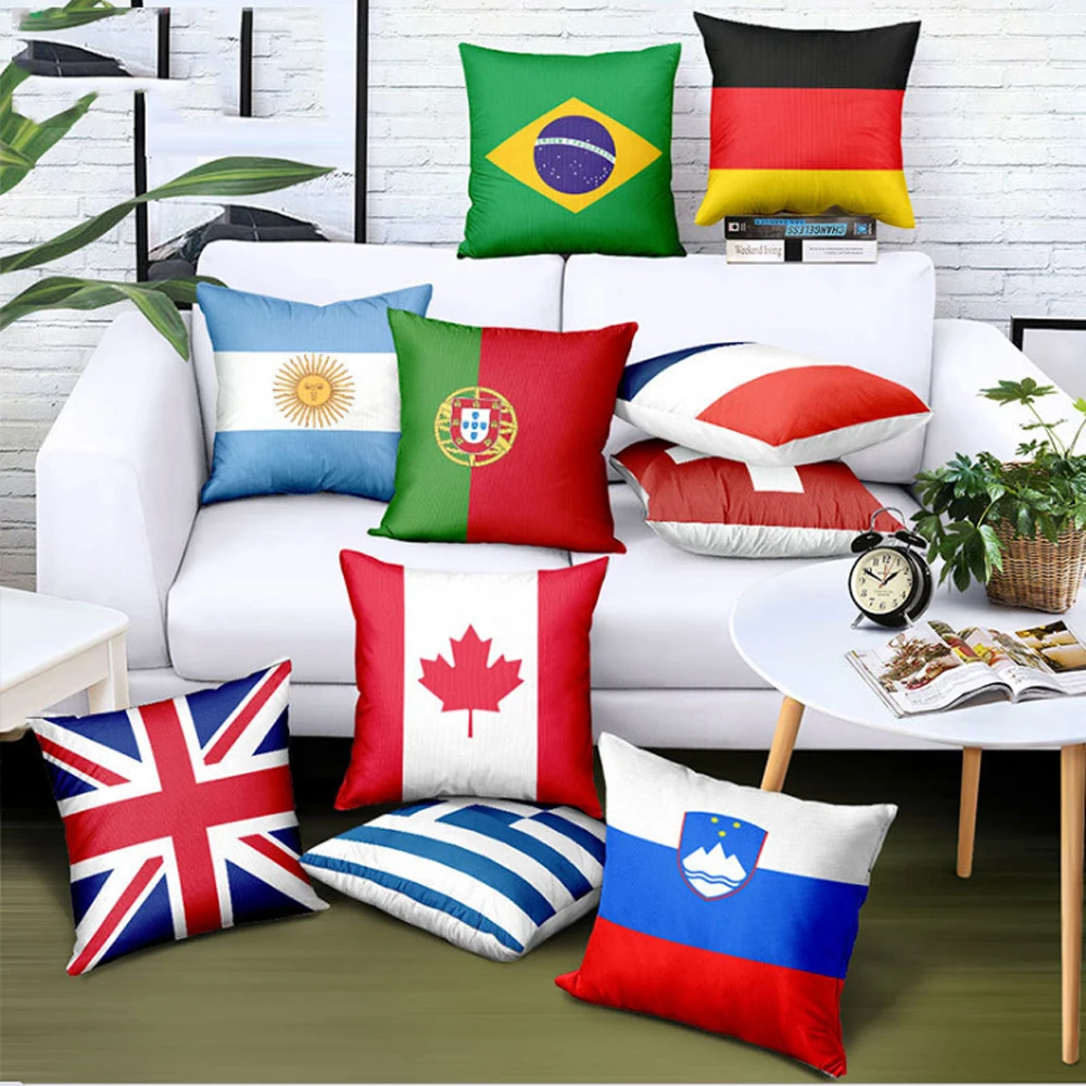 

Подушки из хлопка и конопли, 45x45 см