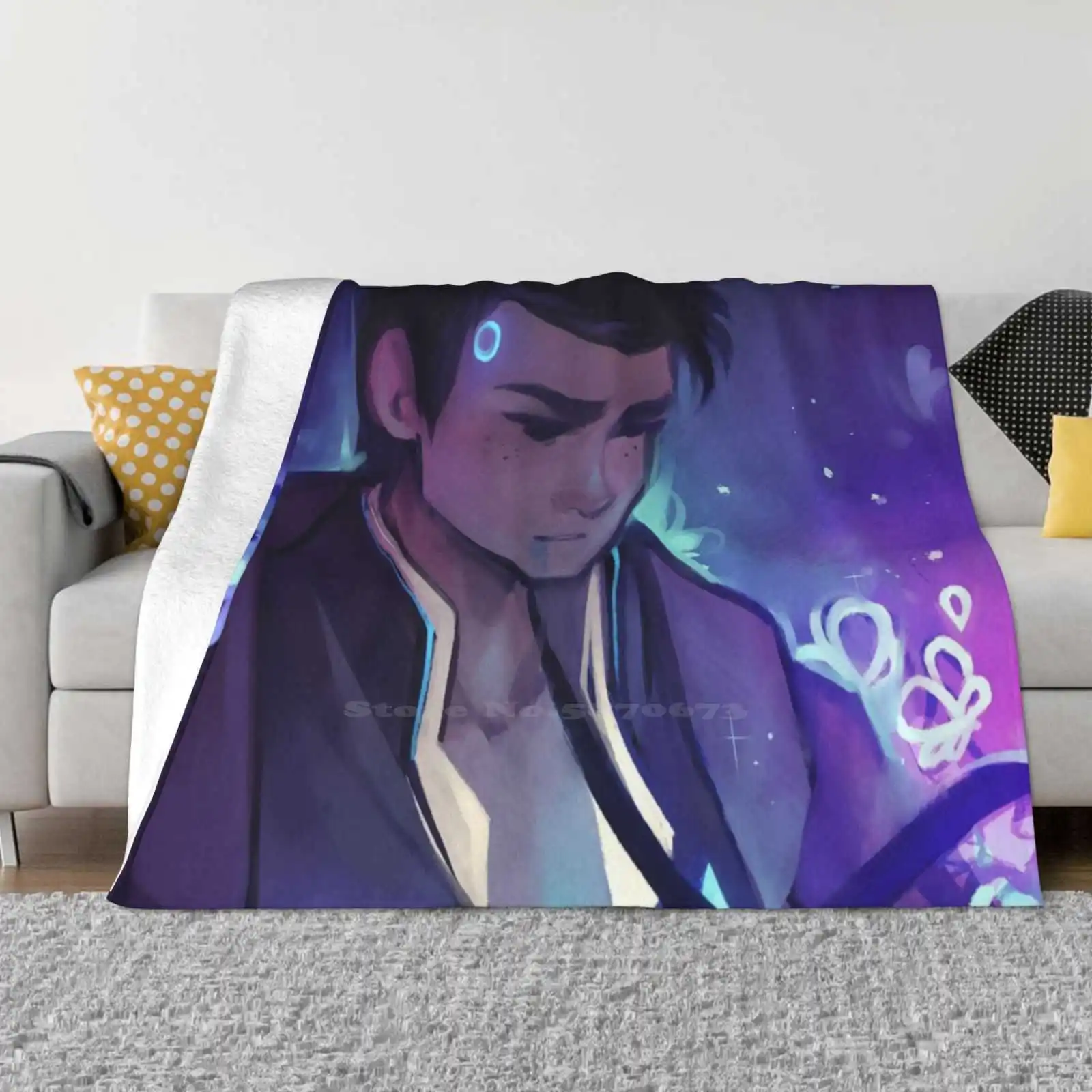 Модное мягкое теплое фланелевое одеяло More Than Human Connor Dbh Detroit Become