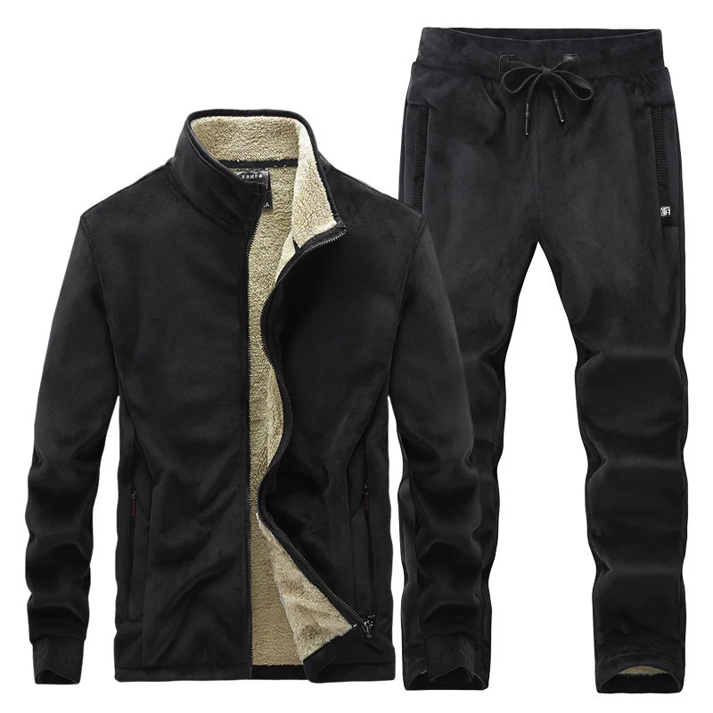 Luxury Winter Two Piece Men Brand Sports Tracksuits Trouser Sets For Men High Quality