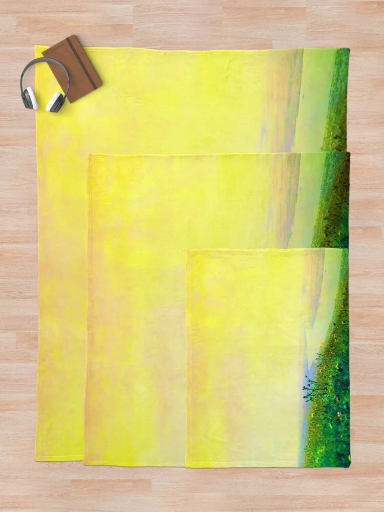 Dnieper in the morning от Arkhyp Kuindzhi Vibante Edition Плед Мягкое одеяло для дивана Полярные одеяла