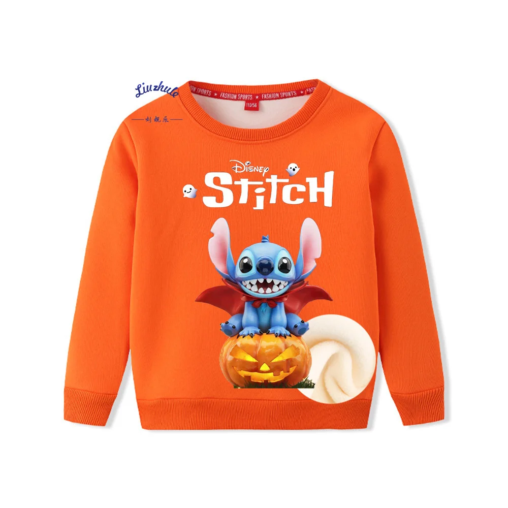 

Детский пуловер с длинным рукавом и принтом в виде тыквы