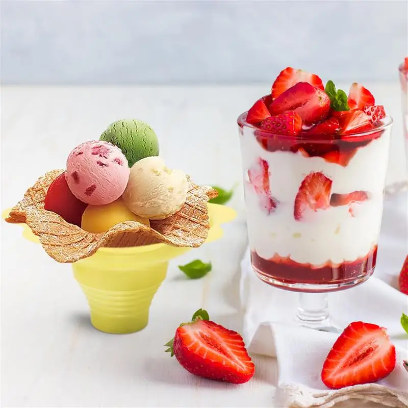

50pcs Disposable Yogurt Cups Multipurpose Snow Cone Cups For Ice Cream Smoothie Kitchen Tools Gadgets Disposable Kitchenware