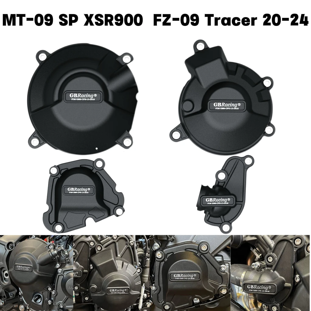 Фото Подходит для комплекта защиты двигателя мотоцикла Yamaha MT-09 2024, MT-09SP FZ-09 Tracer Scrambler 2021-2024 \ XSR900 GP 2022- №1