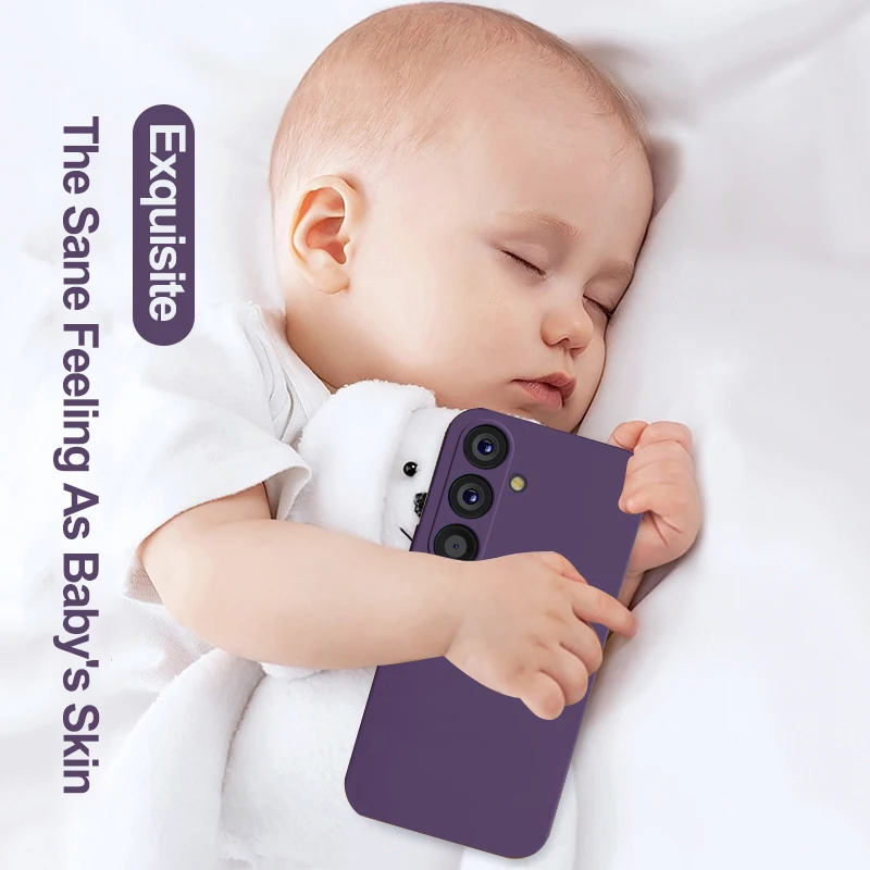 Фото Чехол S26 S25 Ultra Plus из жидкого силикона с защитой камеры для Samsung Galaxy S26 S25 S24 S25 Ultra Plus, мягкий чехол №4