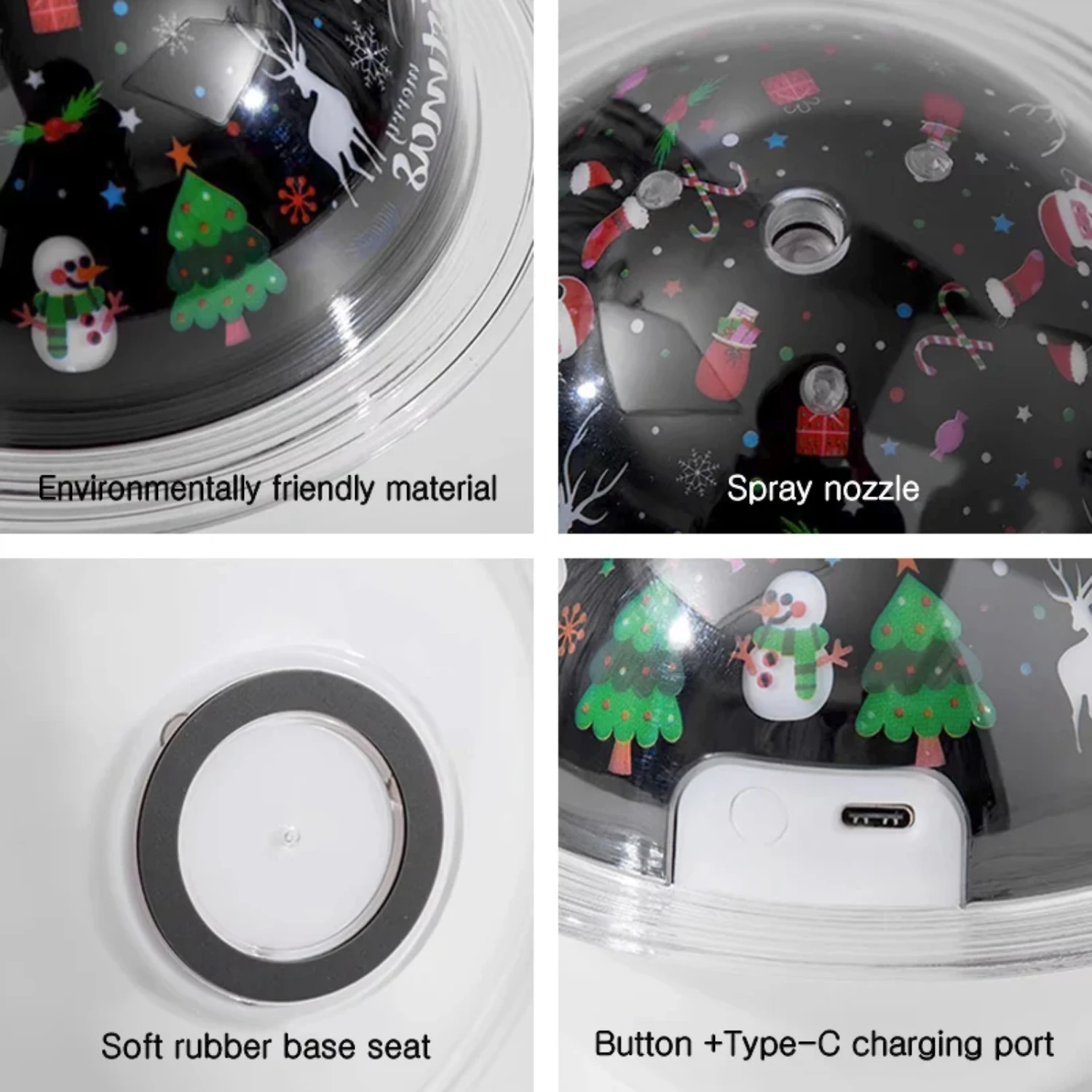 Креативный светодиодный проекционный светильник USB-увлажнитель с планетой