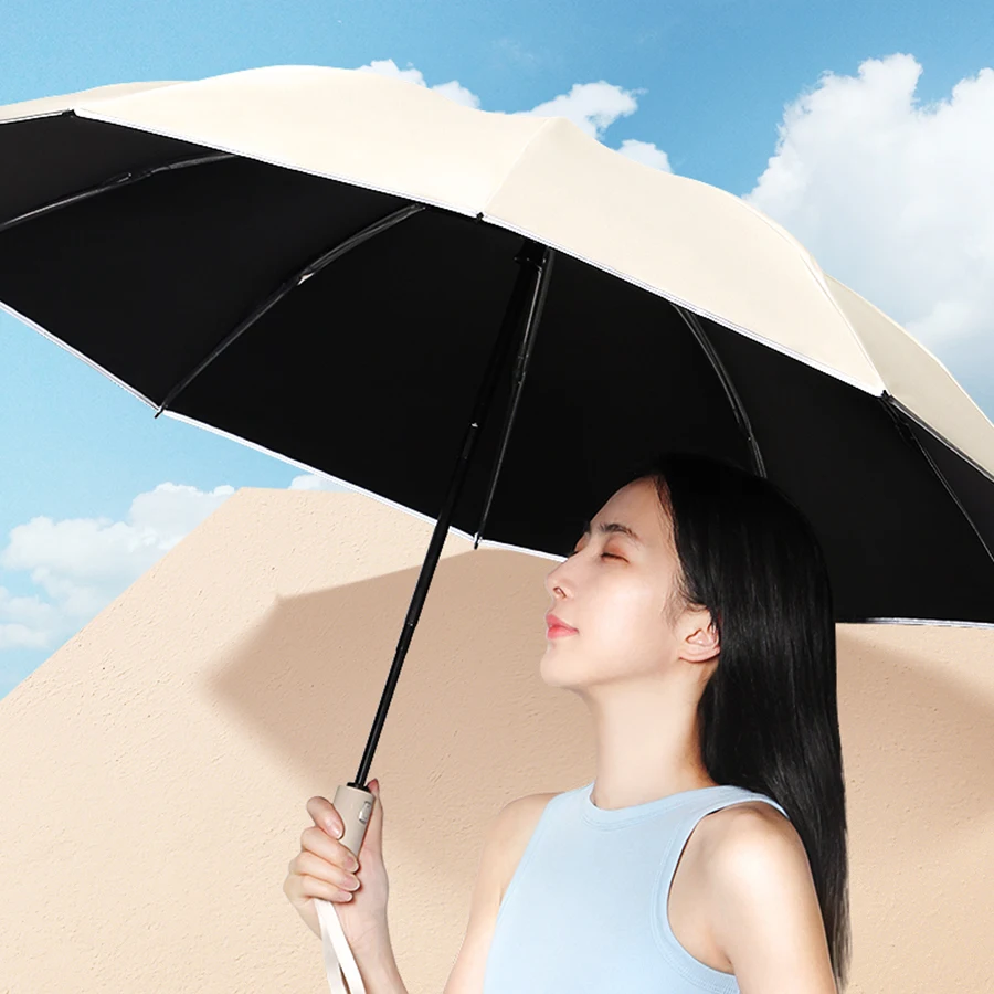 

Girl Umbrella Parasol Visor Automatic White Rain Umbrella Women Reflective Windproof Uv Protection Ultralight Paraguas Sunny