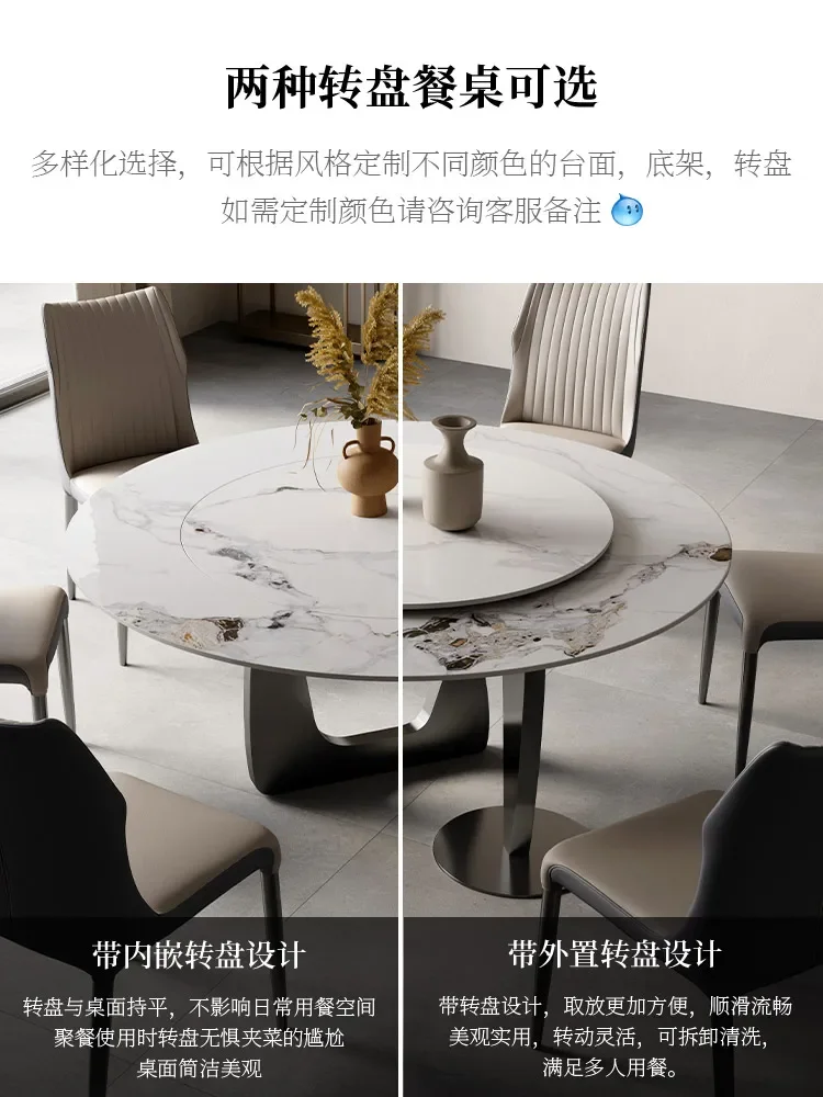 Обеденный стол в стиле рок роскошный высококачественный встроенный