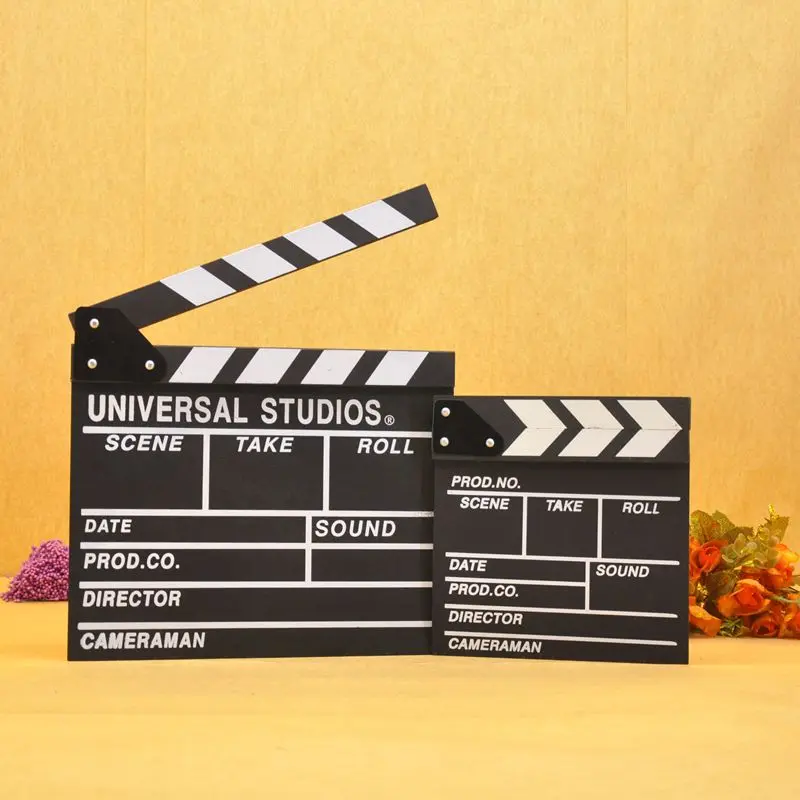 

Director Clapperboard English Version Movie Meridian Pat Wedding Dress Studio Shooting Shadow Auxiliary Prop Decoration