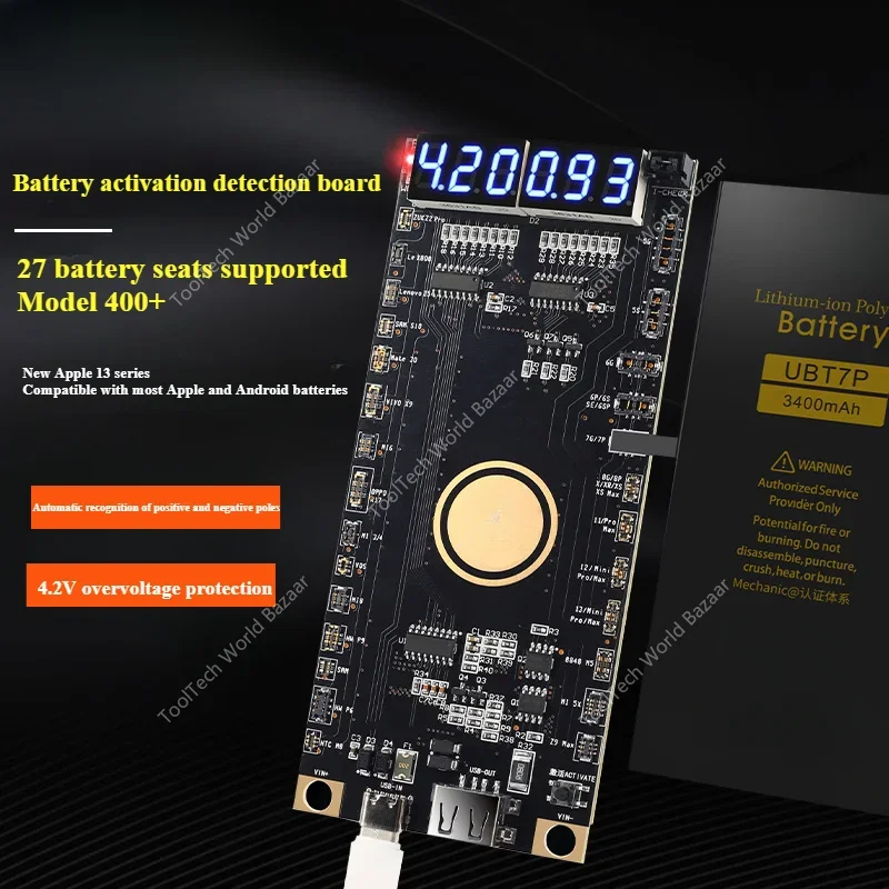 MECHANIC F918 BA27 Инструменты для обнаружения активации аккумулятора Быстрая зарядка