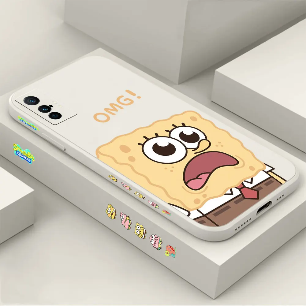 

S-Spongebob P-Patrick Star Phone Case For VIVO X90 X80 X70 X60 X50 X30 X27 X23 X21S X21I X70T X60T X51 X21IA Pro Plus Cover Capa