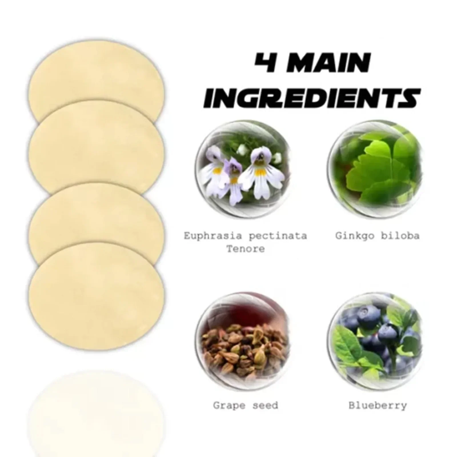 20 шт. наклейки для глаз от сухой усталости и близорукости