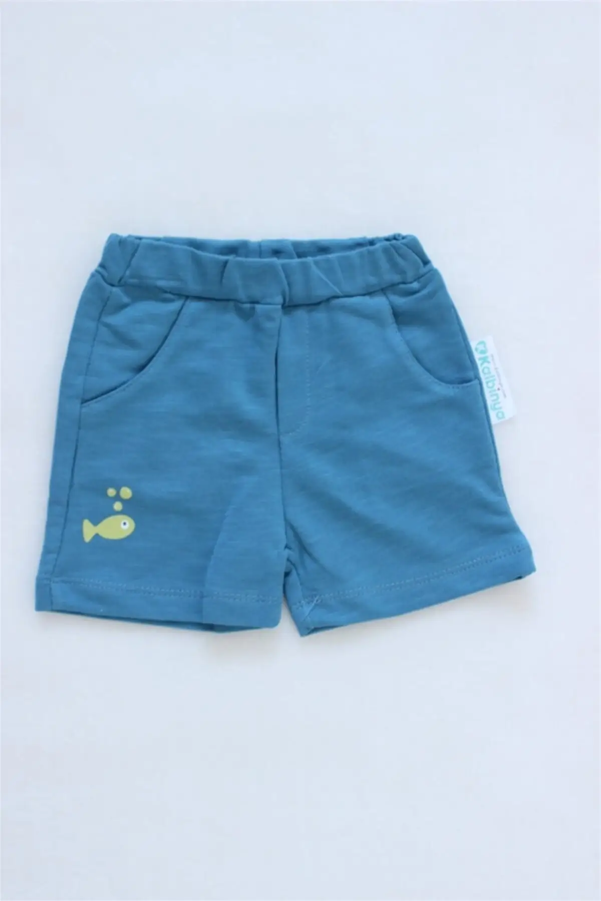 

Crab Embossed T-Shirt Shorts Suit Blue