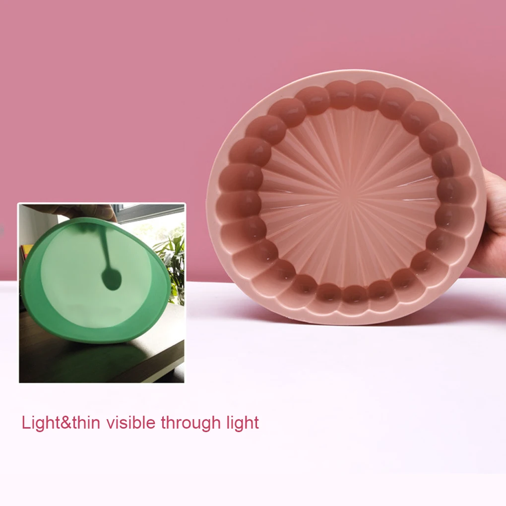 

Силиконовая антипригарная круглая форма для тортов, форма для желе, многоразовые формы, инструмент для выпечки, бытовая форма для короткого торта и хлеба