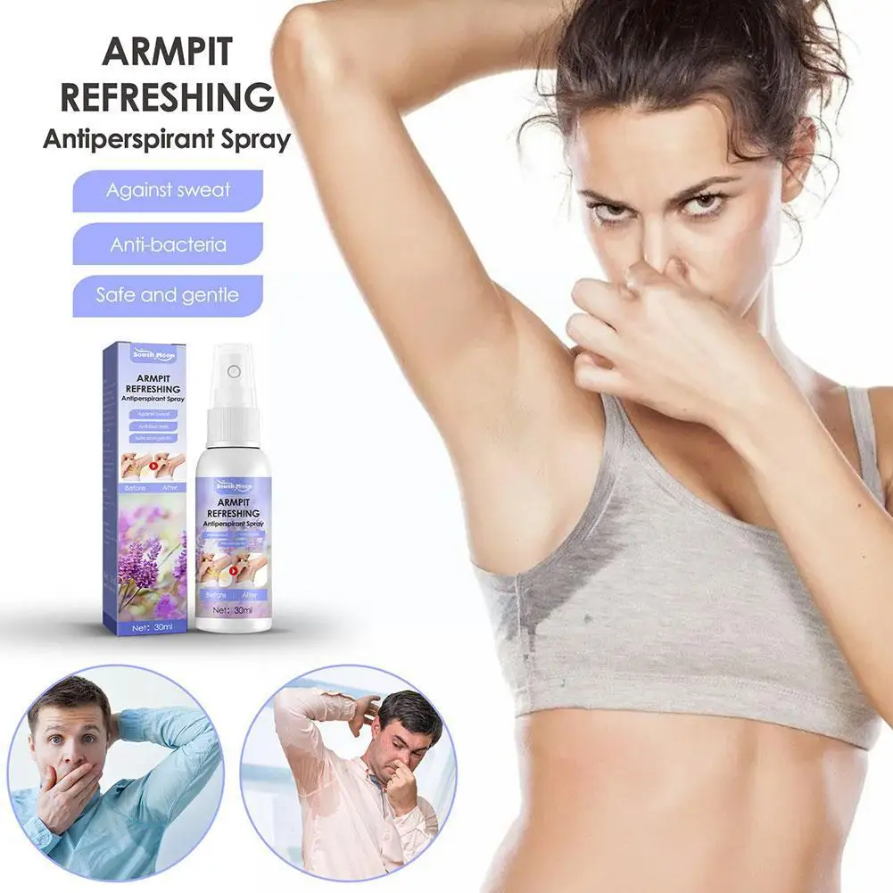 

30ml Armpit Antiperspirant Spray Refreshing Deodorant Body Protection Odour Spray Remover Odor Remover Underarm Sweat Armpi M8D1