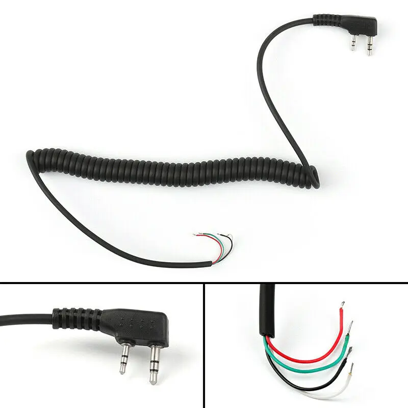 Испытайте четкое и аудио с 4-проводным микрофонным кабелем для Baofeng UV5RKenwood TK370Linton