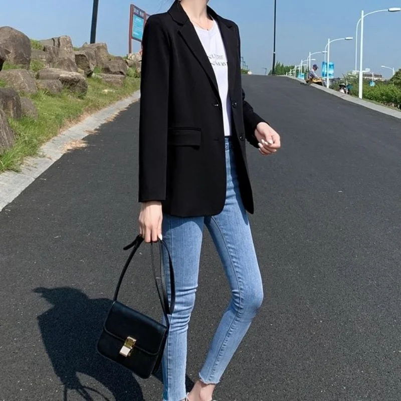 High-end Luxury Designer Clothing Women Blazer Long Sleeve Autumn/Winter Jacket Office Ladies Slim Fit Korean Fashion Coat
