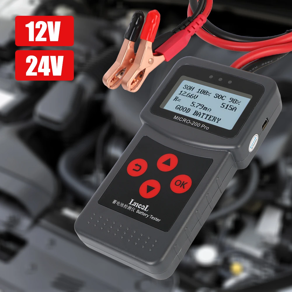 

Прибор для проверки емкости аккумуляторов, 12 В, Micro200Pro