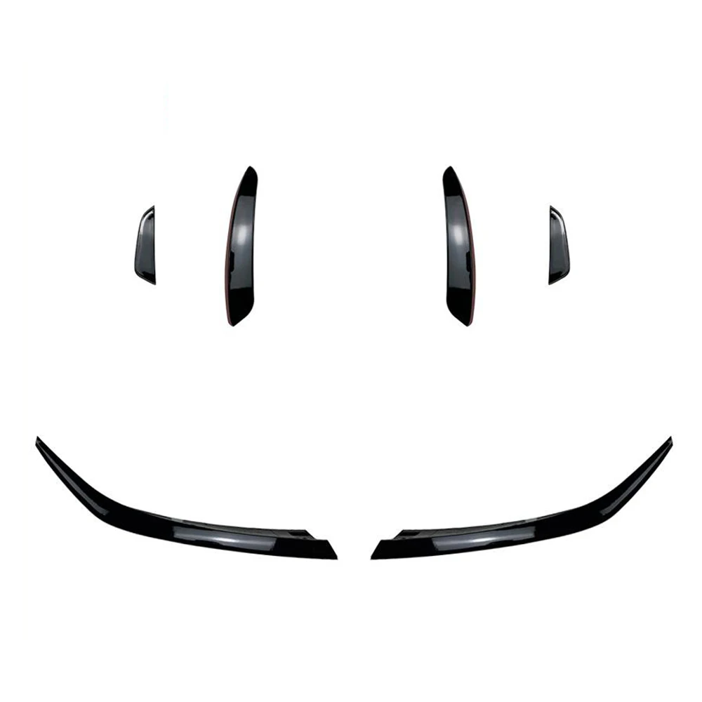 

6X Front Bumper Splitter Spoiler Canardr Air Knife ​Trim for Mercedes-Benz a Class W177 A180 A200 A220 A250 AMG 2019+