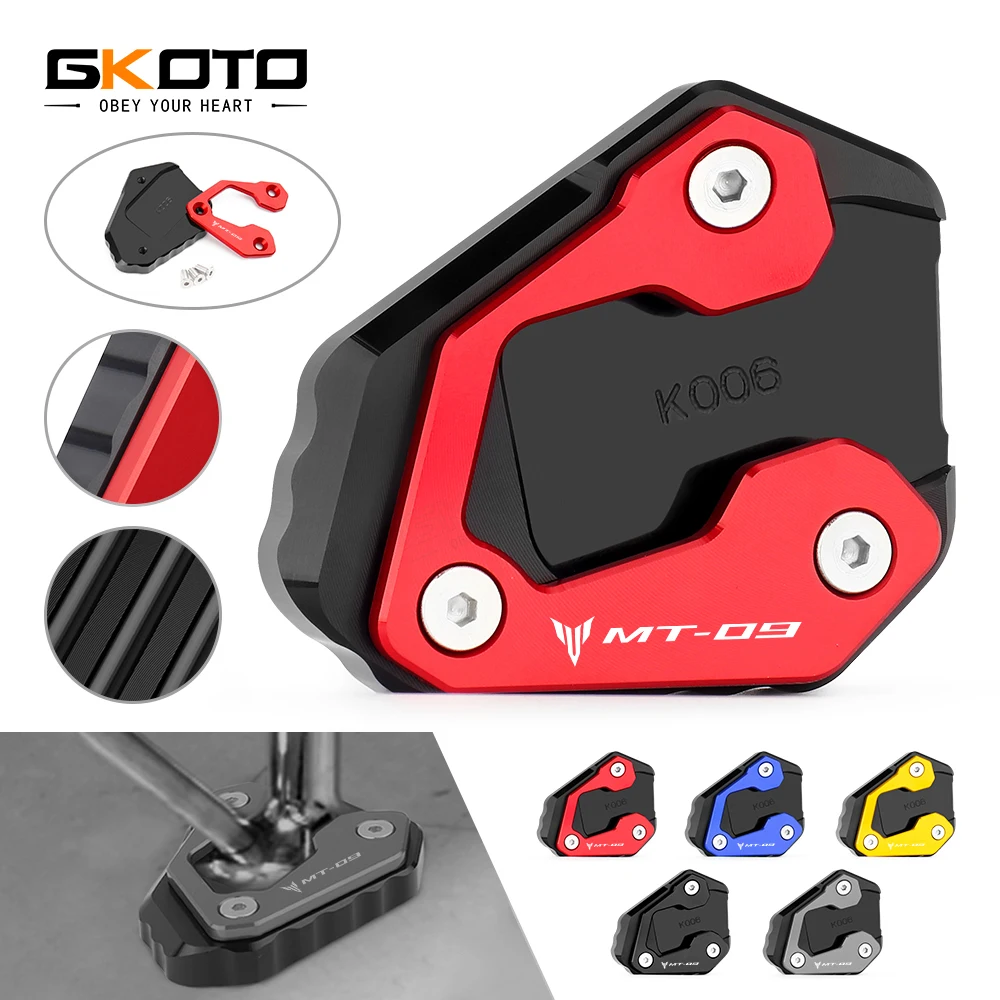 

2022 MT09 Motorcycle Accessories Kickstand Foot Side Stand Extension Pad Support Plate Enlarge For Yamaha MT-09 sp 2021 2022