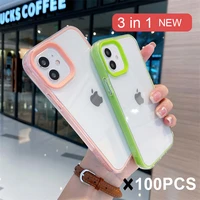 protection back cover for iphone 13 case 13 pro max 11 12 clear shell soft fashion 100pcs wholesale new mobile phone frame 2022