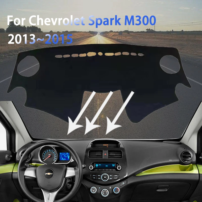 

Для Chevrolet Spark Beat M300 2013 2014 2015 Daewoo Matiz креативный коврик для приборной панели солнцезащитный чехол автомобильные противогрязные накладки аксессуары