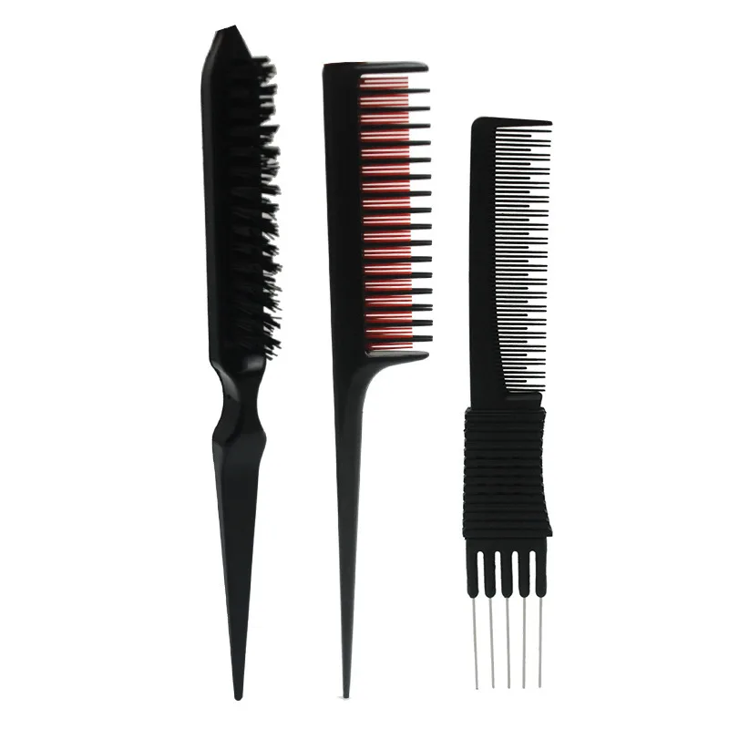 

5 Pin Comb Two-color Highlights Sectional Hair Comb Plastic Flapper Hair Comb Barbershop Hair Supplies Barber Accessories