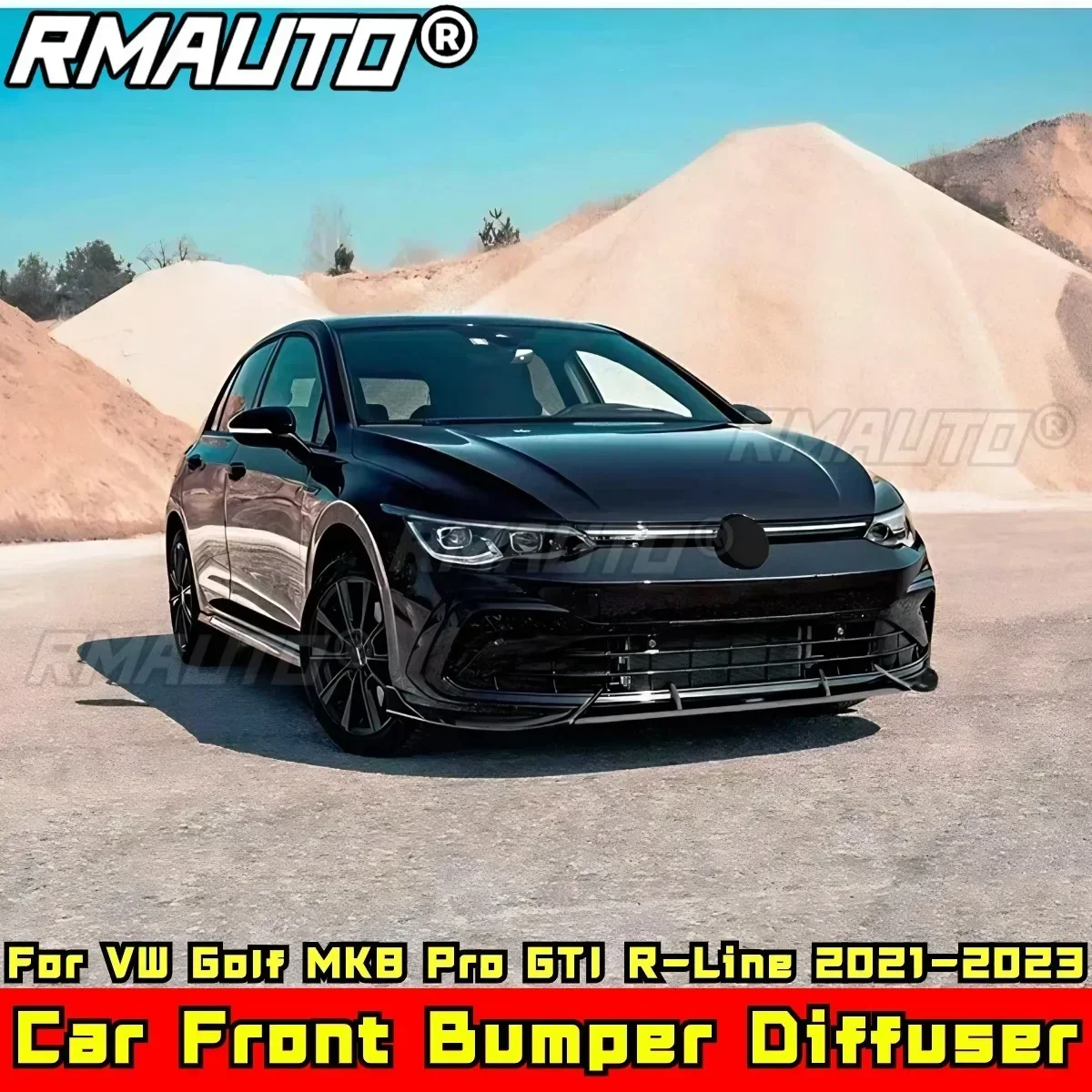 Для VW Golf MK8 Pro GTI R-Line 2021-2023 комплект кузова защита переднего бампера из углеродного