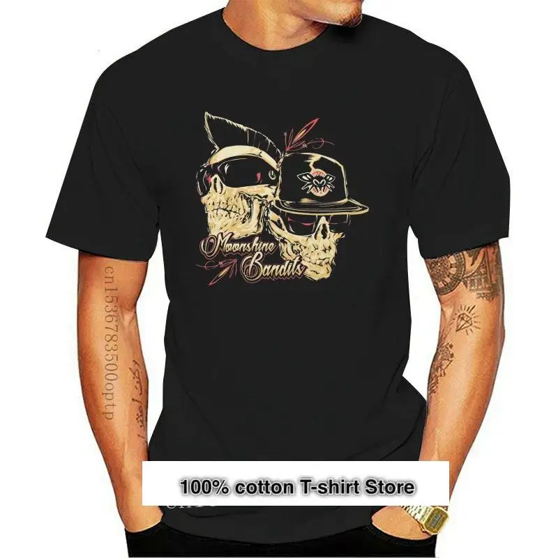 

New Gift T Shirt Men'S Black Flys Moonshine Bandits Short Sleeve T-Shirt Black