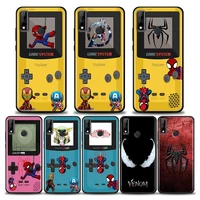 marvel game boy for huawei mate 10 20 lite 40 pro cases cover spider iron man logo phone case for huawei y6 y7 y9 2019 y8s coque