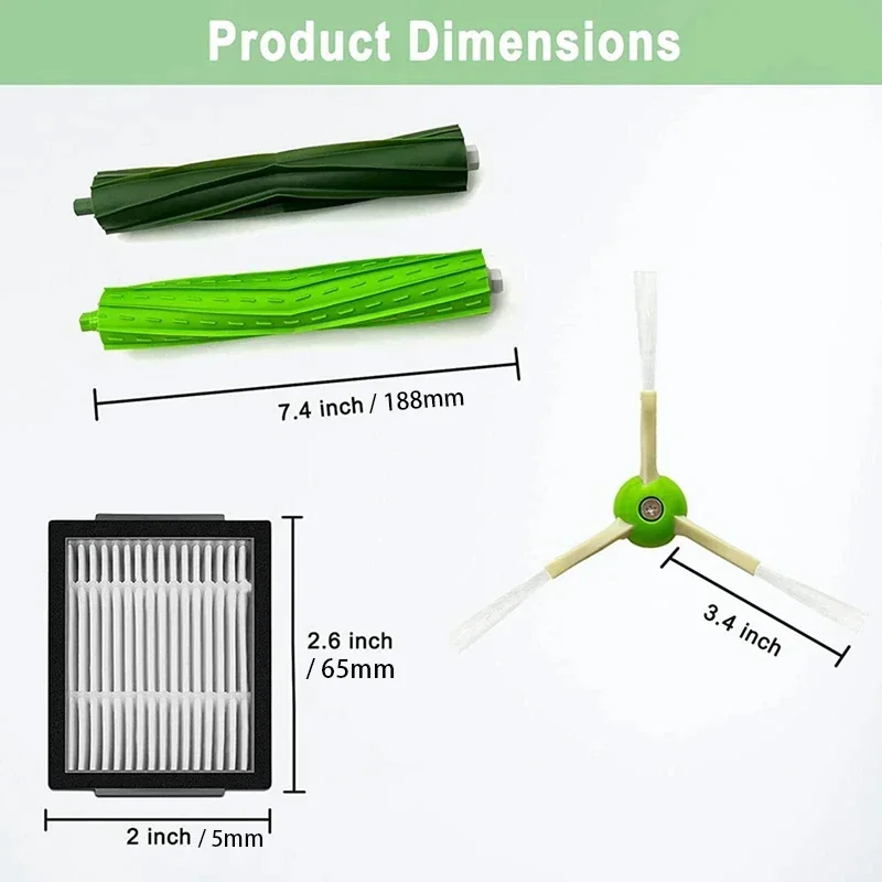 Боковая щетка Hepa фильтр для iRobot Roomba E &amp J I серия I7 + I6 I8 I3 E7 пылесос сменные детали