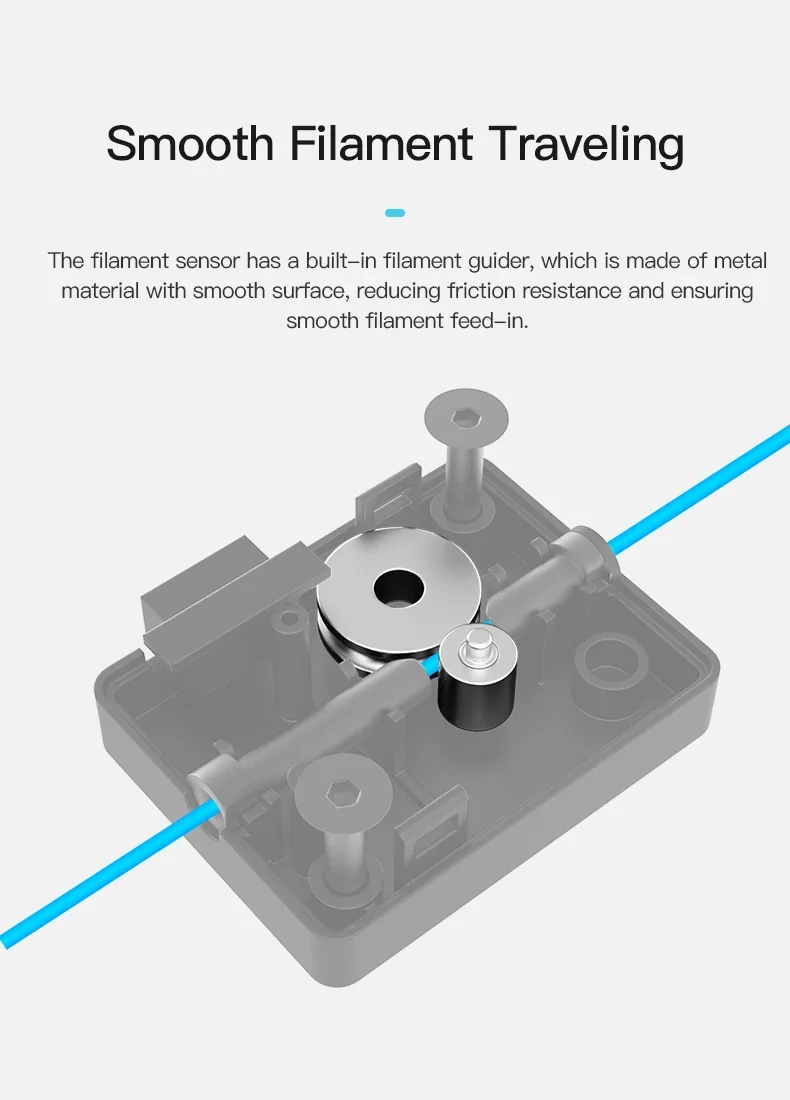 Фото Комплект детектора нити Creality для Ender-3 V3 SE/KE, автоматический чувствительный механизм, модуль обнаружения разрыва датчика биения нити №3