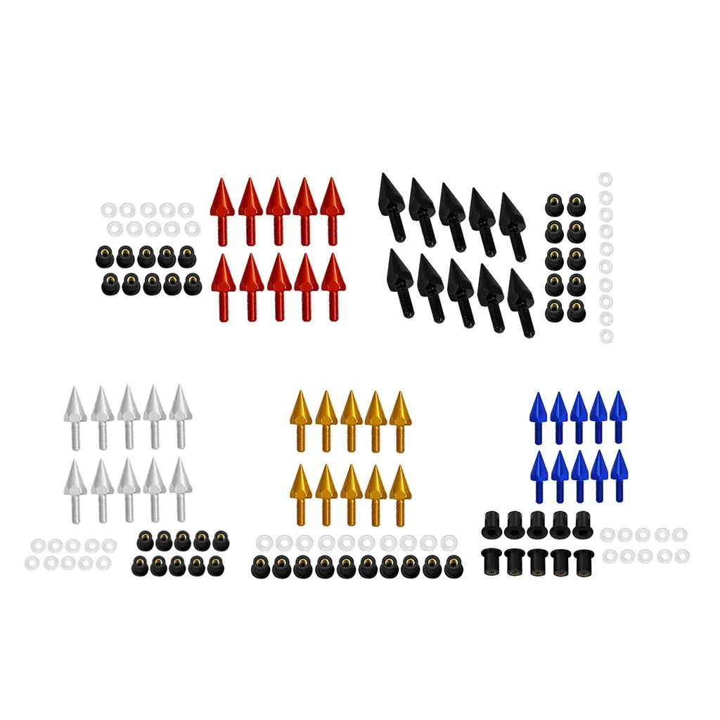 

10 5 болты из алюминиевого сплава для лобового стекла мотоцикла