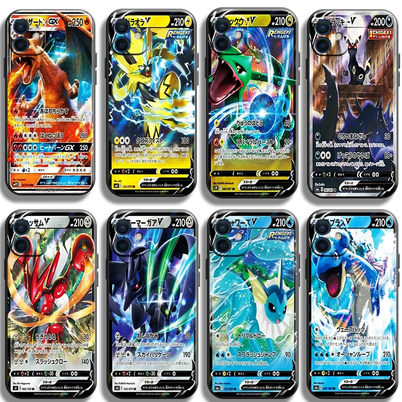 

Japnan Anime Pokémon Funda Phone Case For iPhone 11 13 12 Pro Max 12 13 Mini X XR XS MAX SE 2020 7 8 6s Plus Celular TPU