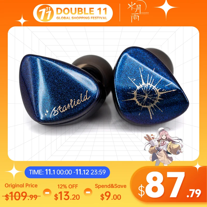 Kup MoonDrop Starfield Słuchawki Carbon Nanotube Membrana Dynamiczne Słuchawki Z Odłączany Kabel 0.78 2pin Zestaw Słuchawkowy