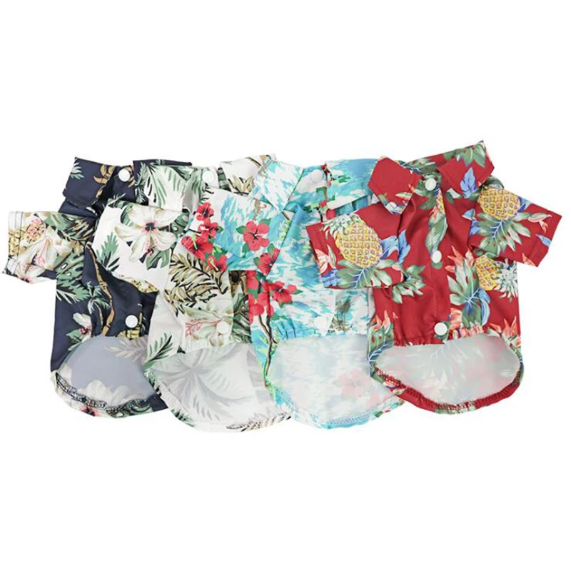 Hawaiian Style Dog Clothes Cool Beach Cat Dog Shirt Wholesale